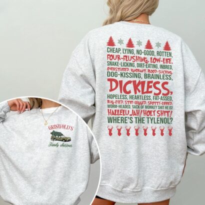 Christmas Vacation Rant Sweatshirt, Hallelujah Holy Shirt, Ugly Christmas Sweater, Where's the Tylenol, Christmas Vacation Sweatshirt