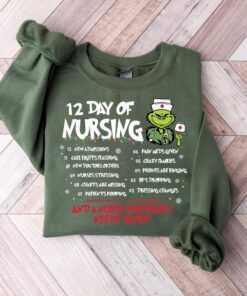 Funny Christmas Nurse Sweatshirt,Merry Grinchmas shirt,Nursing shirt,Christmas Gift For Nurse, Nurse Grinch Shirt,Cute Christmas Nurse Shirt