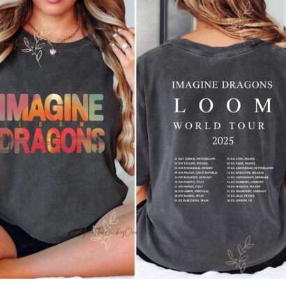 Imagine Dragons Band Merch Gift Imagine Dragons Loom Tour 2024 TShirt Imagine Dragons 2025 Concert Shirt Imagine Dragons Band Fan Sweatshirt