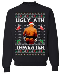 OnCoast Mike Tyson Ugly Ath Thweater Ugly Christmas Sweater Funny Christmas Sweater Holiday Crewneck Sweater