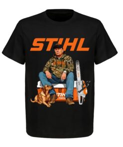 STIHL Trump Camo Unisex Cotton Shirt, Farm Boss Chainsaw Dog Hunting, Graphic Tees For Women And Men, Streetwear, Polyester, Top, Menswear, Sport