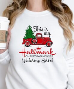 This Is My Movie Watching Sweatshirts, Hallmark Christmas Movies Sweater, Christmas Movie Watching Shirt, Christmas Gift T-Shirt