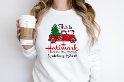 This Is My Movie Watching Sweatshirts, Hallmark Christmas Movies Sweater, Christmas Movie Watching Shirt, Christmas Gift T-Shirt