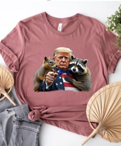 Trump Peanut squirrel Raccoon Shirt, Peanut assassinated Tee, Raccoon In Space Shirt, Raccoon Meme T-Shirt, Raccoon Shirt, Animals Shirt