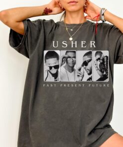 Usher shirt,Usher tshirt,Usher Concert Shirt,Past Present Future,Usher tour,Usher past present future tshirt design,Usher world tour shirt