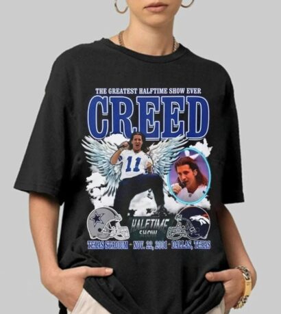 The Greatest Halftime Show Ever Creed Shirt, Creed Shirt, 2024 Music Concert Tee, Graphic Sweatshirt, Gift For Fan, Football Shirt