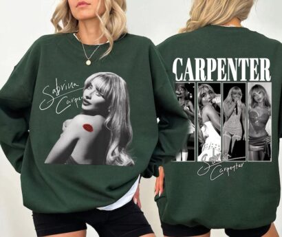 Vintage Sabrina Carpenter Shirt Sweatshirt 2 Sides, Sabrina Carpenter Espresso Shirt, Sabrina 2024 Tour Shirt, Sabrina Espresso Sweatshirt