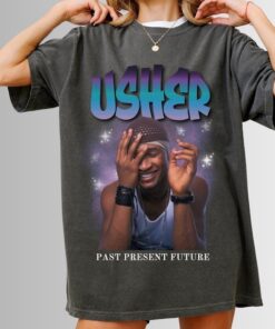 Usher 2024 tour shirt, Usher Past Present Future Tshirt Design, Usher Raymond, Usher Fans, Usher Concert Tee Shirt Merch