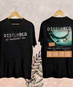 Disturbed The Sickness 25th Anniversary Tour Date 2025 Merch, The Sickness 25th Anniversary Tour Fan Shirt, Disturbed Tour 2025 Fan Gift