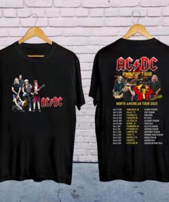 ACDC Band Tour 2025 Shirt, Rock Band ACDC Pwr Up Concert Shirt, ACDC Band Fan Gift, Acdc Merch, Acdc Band 90s Vintage Tee, Acdc Band Shirt