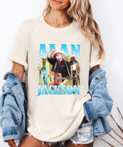 Country Music Tee, Alan Jackson Nashville Concert Shirt, Vintage 90's Unisex Heavy Cotton T-Shirt, Gift for Music Lovers, Country Concert