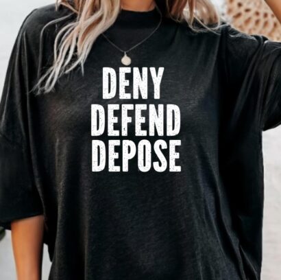 Deny defend depose anti capitalism Tshirt progressive shirt pro guillotine socialist shirt capitalism kills