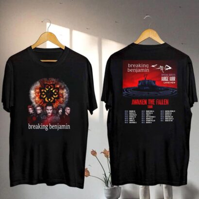 Graphic Breaking Benjamin Awaken The Fallen 2025 Tour Shirt, Breaking Benjamin Shirt, Breaking Benjamin Fan Shirt, Breaking Benjamin Merch