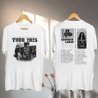 Graphic Kendrick Lamar 2025 Grand National Tour T-Shirt, Kendrick Lamar & SZA Shirt, Kendrick Lamar GNX Fan Gift, Kendrick Lamar Tour Merch