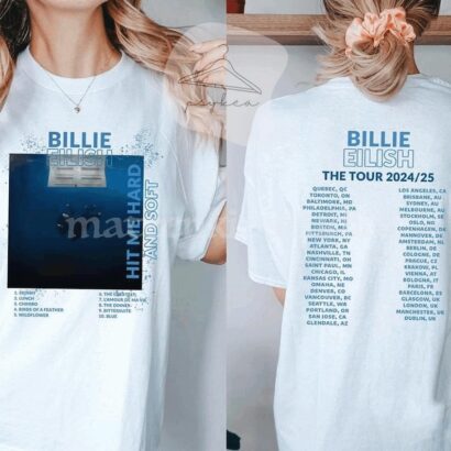 Hit Me Hard and Soft Tour T-Shirt Billie Eilish Merch