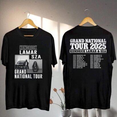 Kendrick Lamar & SZA 2025 Grand National Tour T-Shirt, Kendrick Lamar Concert 2025 Shirt, Kendrick Lamar GNX Fan Gift, Kendrick Lamar Merch