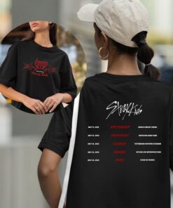 Stray Kids World Tour 2025 Tshirt, Stray Kids Europe Shirt, dominATE SKZ Tshirt, SKZ World Tour 2025 Announcement Tshirt, Straykids Merch