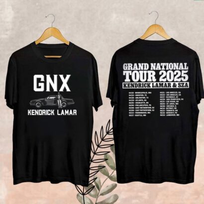 Grand National Tour Merch, Kendrick Lamar Tour 2025 Fan Shirt, Kendrick Lamar GNX T-Shirt, Kendrick Lamar Shirt, Kendrick Lamar Fan Gift