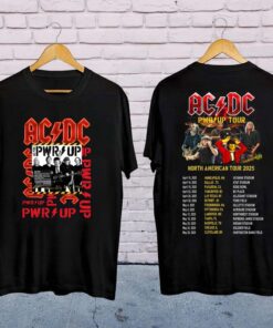 ACDC Band World Tour 2025 Shirt, Rock Band ACDC Pwr Up Concert 2025 Shirt, ACDC Band Fan Gift, Acdc Merch, Acdc Band Graphic Tee, Acdc Shirt