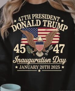 Trump Inauguration Day Shirt , Patriotic Political Republican USA Flag MAGA 47th President Donald Trump, Vance Memorabilia 2025 shirt