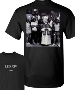 LEO XIV T-Shirt, Bold Cross Design, Urban Streetwear for Fashion Enthusiasts, Unisex Vintage Shirt, 100% Cotton Perfect Gift For Menswear - Womenswear