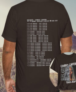 Beyonce Tee, Cowboy Carter Tour 2025, Unisex Short Sleeve, Grammy Winner Singer, Music Festival Tour Tees, Gift For Friends & Beyhive Fans