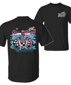 Gulf of America 2025 Shirt President Trump Gulf Coast Shirt Texas Mississippi Florida Beach 2 Sided Crewneck Unisex Cotton T-shirt for Men for Women