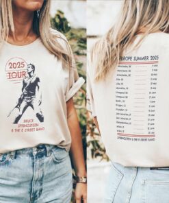 Bruce Springsteen T-shirt Tour 2025 Concert Tee Unisex Band Shirt E Street Band The Boss T shirt Springsteen Fan Gift Vintage Tour Shirt