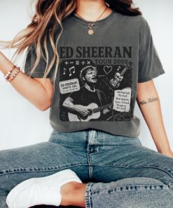 Ed Sheeran Tour 2025 Shirt, Vintage Concert Poster Tee, Math Symbols Album Merch, Indie Folk Graphic T-Shirt, Sad Song Aesthetic