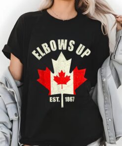 Elbows Up Canada T-Shirt | True North Strong and Free | Canadian Hockey Culture | Proud Canadian | Not for Sale | Never the 51st State