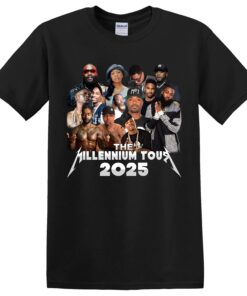 Millennium 2025 Tour Fan, Gift, Concert T-Shirt The Millennium Tour 2025 Unisex Tee Long Sleeve Hoodie Black (2)