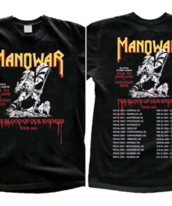 Manowar Tour 2025 T-Shirt - Heavy Metal Band Shirt for Fans - Unisex Concert Tee, Sweatshirt & Hoodie - Manowar Tour 2025 with tour date