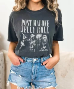 Post Malone Jelly Roll Concert Tour Shirt / Posty Beautifully Broken Rapper Tee Men Women Posty Tour Shirt Concert Tour Tee / Jelly Roll Shirt