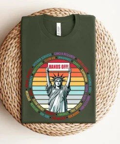 Hands Off Protest Shirt / Political Activism Tee / Environmental Rights T-Shirt / Save Public Lands / Medicare / Social Security / Free Speech