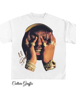 Lil Yachty Shirt, Vintage White Rap Tee, Hip Hop Graphic Print T-Shirt, Merch T Shirt Lil Yachty, Oversized Heavy Cotton White Tee Shirt