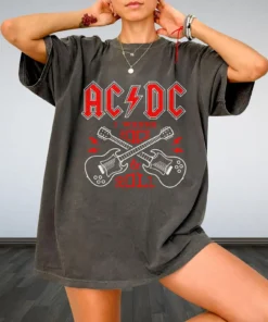 Acdc Shirt / Rock And Roll Tour 2025 Shirt / Acdc Music Concert Tee Shirt / Acdc Power Up 2025 Tshirt / Rock Legends Tee