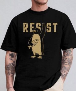 Penguins RESIST Shirt, Flippers Up , Funny Tariffs FDT ,Resistance Protest ,Heard Island