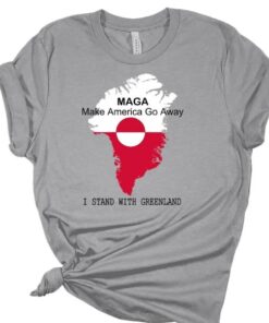 MAGA - Make America Go Away Unisex 'I Support Greenland' T-Shirt - Funny Political Satire Tee, Pro-Greenland Shirt, Gift for Activists