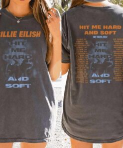 90s Billie Eilish Tour T-Shirt, Hit Me Hard and Soft Concert Tee
