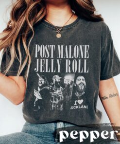 Post Malone Jelly Roll Concert Tour Shirt, Posty Beautifully Broken Rapper Tee Men Women Posty Tour Shirt Concert Tour Tee, Jelly Roll Shirt