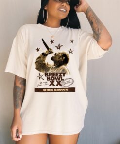 Chris Brown Breezy Bowl XX T-Shirt, Chris Brown Album Shirt, Chris Brown Fan Gift, Chris Brown Merch Shirt, Cb Tour 2025 Shirt