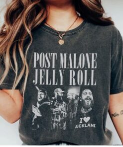 Post Malone Jelly Roll Concert Tour Shirt, Posty Beautifully Broken Rapper Tee