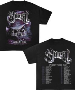 Ghost World Tour 2025 Fan Gift, Ghost Skeletour World Tour Tee, Ghost Skeletour World Tour Shirt, Ghost Tee, Ghost Merch, Ghost Fan Shirt