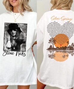 Stevie Nicks Silver Springs Song Heart Lyrics Shirt - Vintage Rock Tee, Cotton, Short Sleeve, Casual Style, Retro 70s Classic Rock Apparel, Women's Top - Tshirt, Comfort