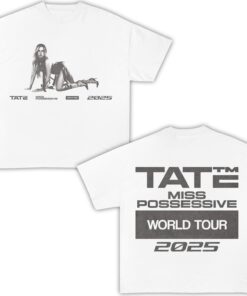 Miss Possessive 2025 World Tour Tee, Tate Mcrae Tour Shirt