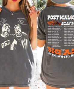 Post Malone Jelly Roll Shirt, Concert Tour Music Western 2025 Shirt, Post Malone Tour, Big Ass Stadium Tour, Posty 2025 Tour,Jelly Roll Tour