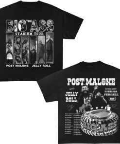 Post Malone Tour 2 sided Shirt, Big Ass Stadium Tour, Posty 2025 Tour, Jelly Roll Shirt, Posty Tour Merch,Country music shirt