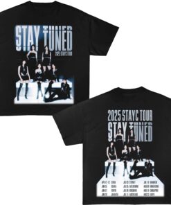 Stayc Stay Tuned 2025 Tour T-Shirt, Stayc Merch