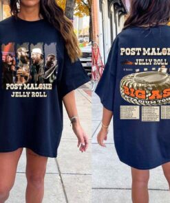 Post Malone Jelly Roll Comfort Colors Shirt, Concert Tour Music Western 2025,Post Malone Rap Music Merch Shirt, Post Malone Tour Shirt