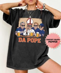 Da Pope Cartoon Funny Shirt, Chicago "Da Pope" T-shirt, Pope Leo XIV Shirt, Pope Robert Prevost Shirt